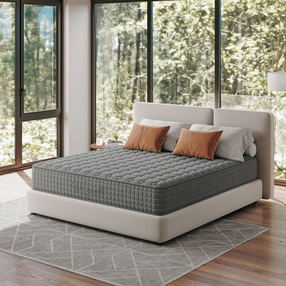 Vesgantti European Single Mattress Hybrid Mattress 90x200x25cm, Grey