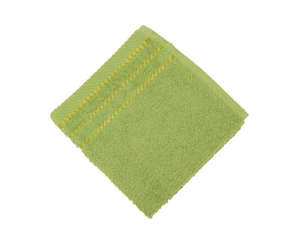Gözze - Set of 4 Faceloths, Berlin, 100% Cotton, 30 x 30 cm - Dark Green