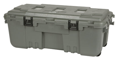 PLANO Hinged Sportsman's Trunk,Olive Drap Green, Military-Grade Storage Box with Hinge, Heavy Duty, Large, Camping & Army Storage Trunks