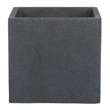 Scheurich C-Cube Planter Stony Black ? 40 cm, height 33 cm