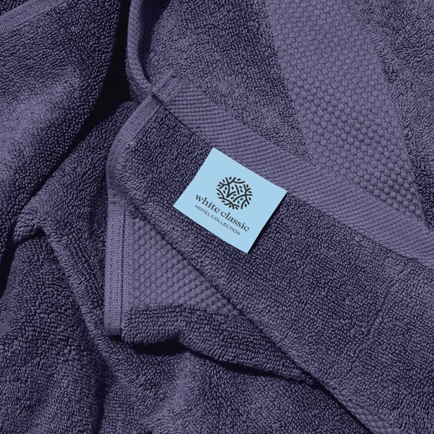 White Classic Luxury Bath Towels Set of 4 Large - 700 GSM Cotton Ultra Soft Bath Towels 27x54 | Highly Absorbent and Quick Dry | Hotel Towels for