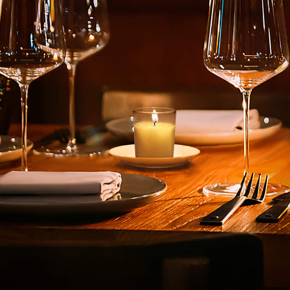 Belle Vous Unscented Clear Glass Filled Votive Candles (24 Pack) - 12 Hour Burn Time - Clear Glass Holders with Hand Poured Warm White Wax Candles -