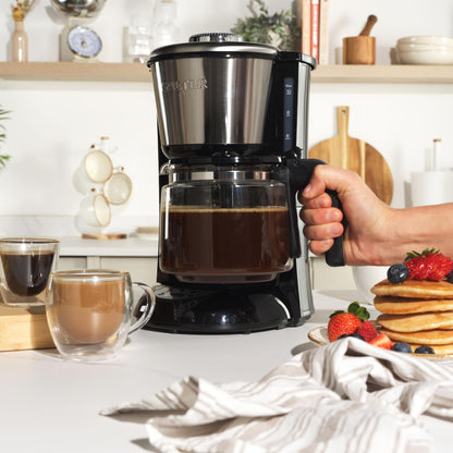 Salter Digital Filter Coffee Machine  1.25L, Keep Warm Function, Strength Control, Digital Display, Programmable Timer, Auto Shut-Off, Water Level