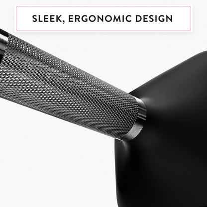 Peloton Dumbbells | Ergonomically Designed Pair of Cast Iron Weights With Urethane Coating and Nonslip Grip, Available in Set of Two, Black, 2.3 kg