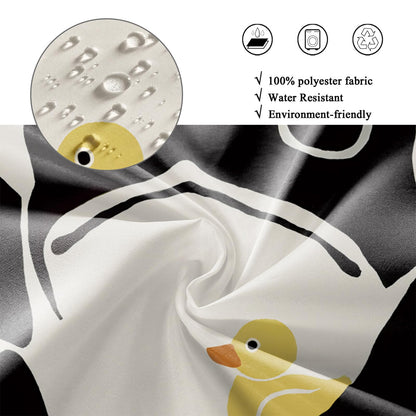 GCIREC Shower Curtain, 180x200cm, Funny Frog Cute Lotus Leaf Asian Japanese Art Waterproof Fabric Machine Washable Bathroom Curtain with Hooks