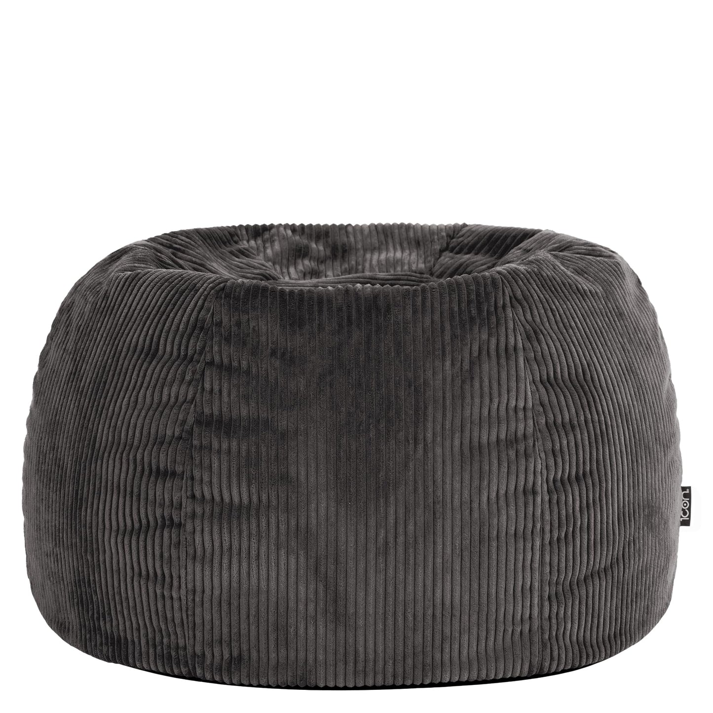 icon Kingston Cord Bean Bag with Filling Included, Grey
