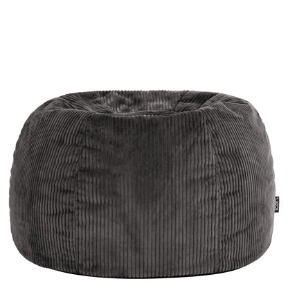 icon Kingston Cord Bean Bag with Filling Included, Grey