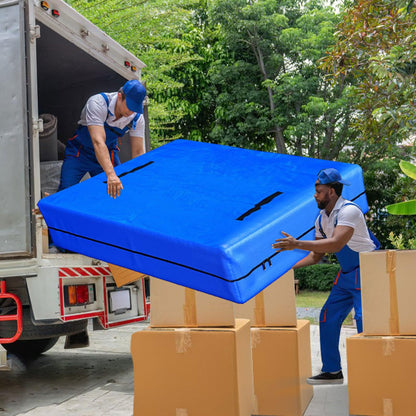 Mattress Cover for Moving and Storage Single Size Mattress Bags with 8 Sturdy Handles Waterproof Mattress Protector Tarp Durable Mattress Bags for
