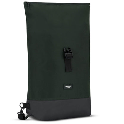 LARKSON Bike Pannier Dark Green - Tammo Bike - 2 in 1 Cycle Backpack & Bicycle Bag for Rear Carrier, Made of Recycled Material - Water-Repellent