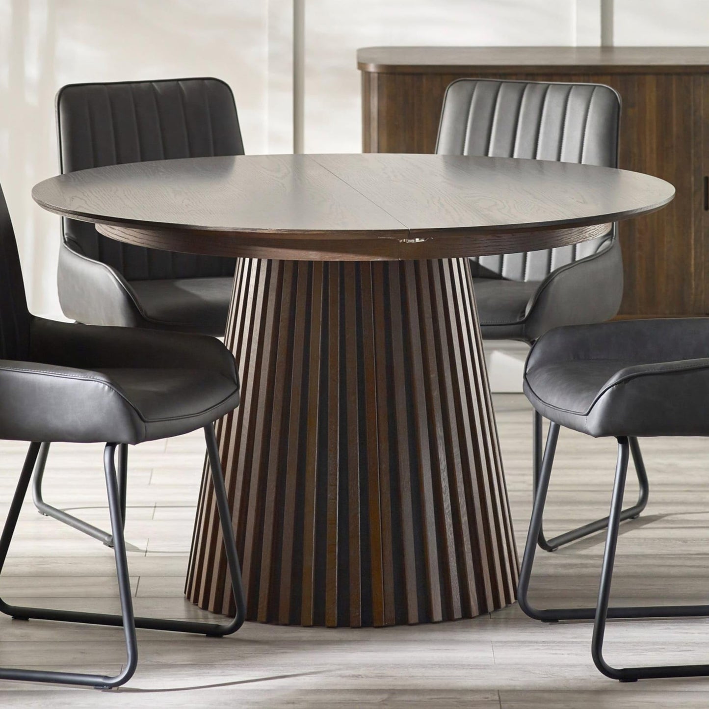 Julian Bowen Arya Extending Dining Table for 4-8, Brown - H75xW200xD120cm