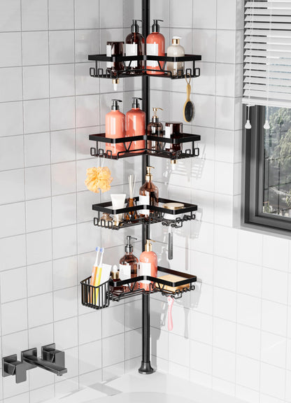 Daoun Corner Shower Caddy, Telescopic Shower Storage with Adjustable Height