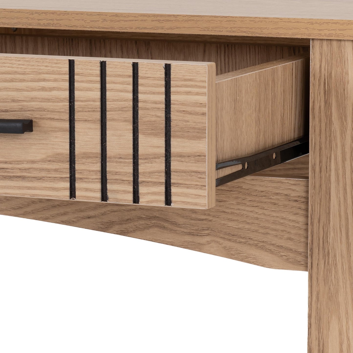 Seconique Tessa 2 Drawer Console Table in Natural Oak Effect