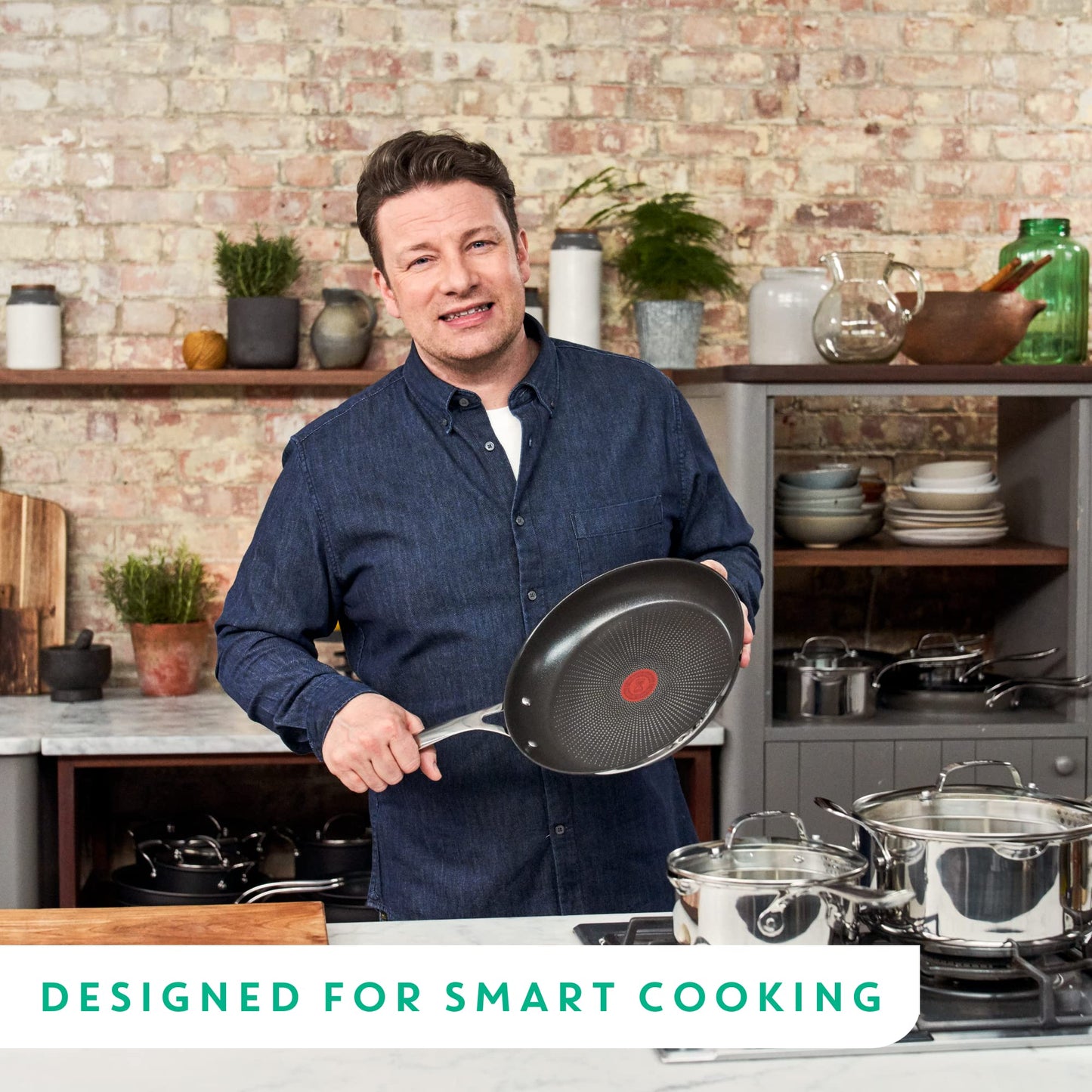Tefal JO Cook's Direct SS 24cm Frypan