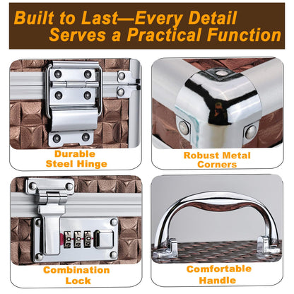 Pogianhae Combination Lock Storage Box with Handle – Multipurpose Locking Case for Home & Outdoor Use, Secure Storage for Accessories, Medicine