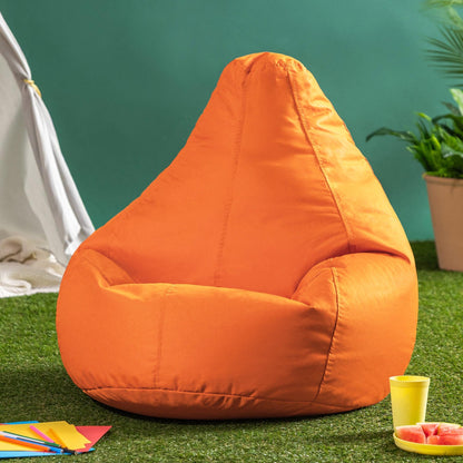 Bean Bag Bazaar Outdoor Kids Bean Bag with Filling, 2 Pack, Orange