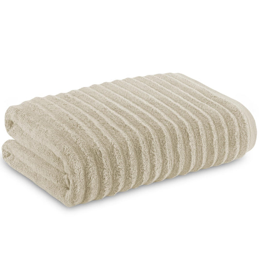 Towelogy Bamboo Extra Large Bath Towels (90x140cm, 1 Pack) - Highly Absorbent & Fast Drying Bath Sheets OEKO-TEX CERTIFIED (Ivory, 1)