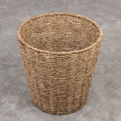 Woodluv Round Seagrass Waste Paper Bin (E01-120)