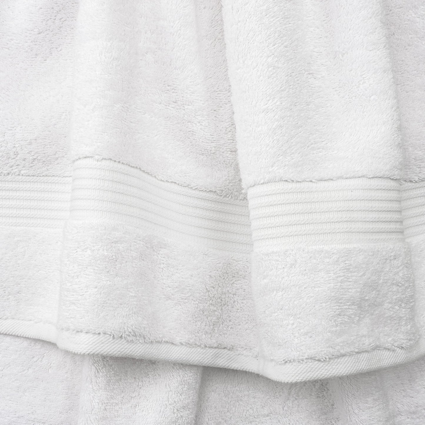 Cotton Paradise 100% Cotton Turkish Washcloths for Bathroom 4 Piece Soft Absorbent Small Hand Face Towels Fluffy Wash Rags for Body, White Wash Cloths