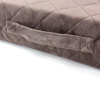 Homemate Tru-Boost Orthopaedic Support Armchair Booster Cushion Seat Chair Riser 45 x 45 x 10cm Washable Soft Quilted Velvet Feel Zipped Cover