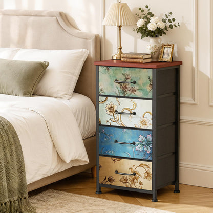 LNZHAO Chest of Drawers Bedroom Furniture with 4 Drawers