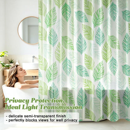 Vllcsla Shower Curtain 200/240 Drop, 180x200 Drop cm, PEVA Extra Long Wet Room Bathtub Curtain