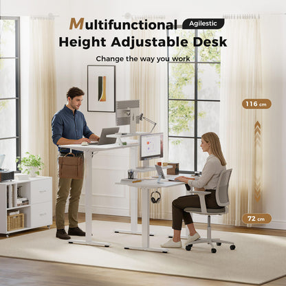 Agilestic Eletric Height Adjustable Desk, Movable Monitorstand, 100x60cm