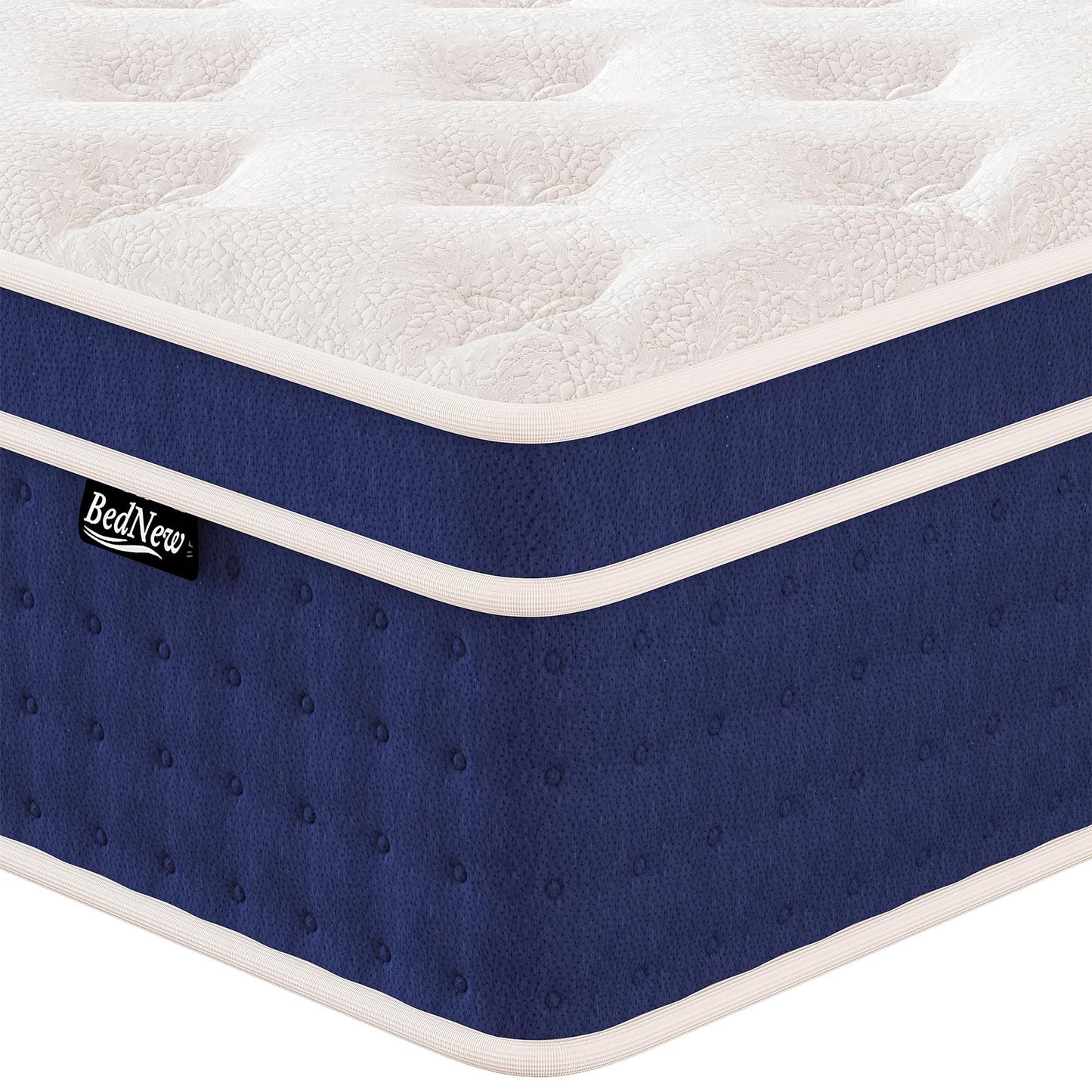 Bednew Small Single Mattresses 75x190cm, 12 Inch Innerspring Hybrid Mattress 2FT4 with Breathable Foam and Pocket Spring For Cool Comfort Sleep