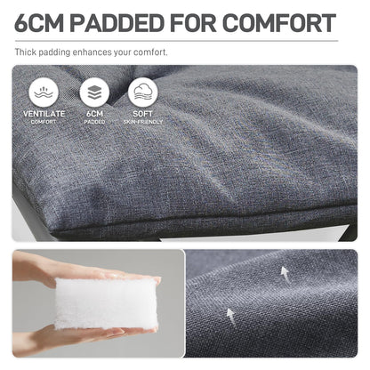 EVER ADVANCED Folding Camping Footrest Ergonomical Ottomans for Living Room Collapsible Garden Footstool Lightweight Leg Rest with Carry Bag for