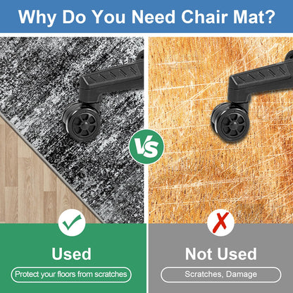 Capslpad Office Chair Mats for Hardwood Floor 90x120cm Non-Slip Modern Abstract Home Multi Purpose Chair Mat Low Pile Floor Protectors Computer Chair