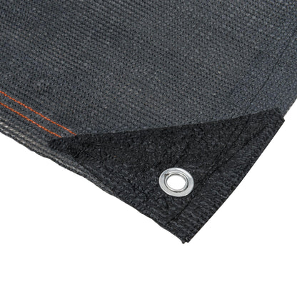 WerkaPro 10838 - Anthracite Gray Reinforced View Screen - 220g / m? - Roll of 1.2 m x 10 m - In Braided Polyethylene