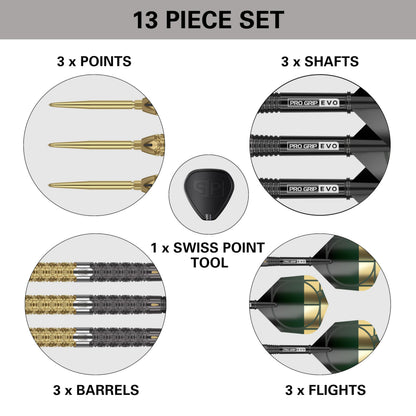 TARGET Darts Cult Envy 03 24G 90% Tungsten Swiss Point Steel Tip Darts Set