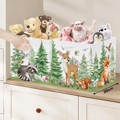 Clastyle 3 pcs Cute Animals Cube Storage Boxes for Shelves Kallax Boxes