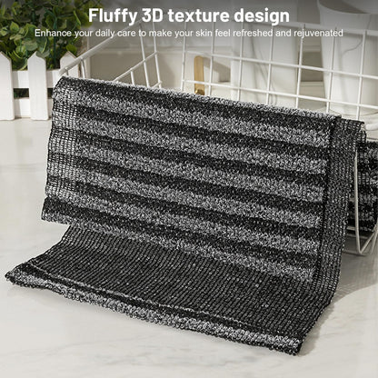 VLUVLA Exfoliating Antibacterial Shower Towel, Japanese Exfoliating Shower Towel, Back Exfoliator, Double-Sided Washcloth