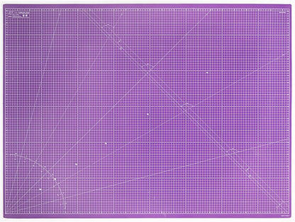 Elan A0 Cutting Mat Pink and Purple, 5-Ply Hobby Board for Crafts 120X90 CM, Extra Large Self Healing Cutting Mat A0, Extra Large Craft Board Pink