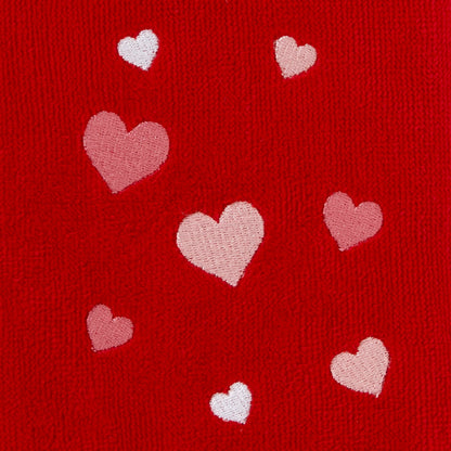 SKL Home Valentine's Day Tossed Hearts Hand Towel Set, 2 Count