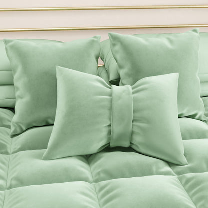 PETTI Artigiani Italiani - 2 velvet sofa cushions with filling, bedroom cushion covers, upholstery cushions with invisible zipper