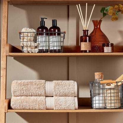 Christy Renaissance 6 Piece Towel Set | Driftwood Beige | 100% Egyptian Cotton Pile | Luxuriously Soft and Super Absorbent | 675 GSM