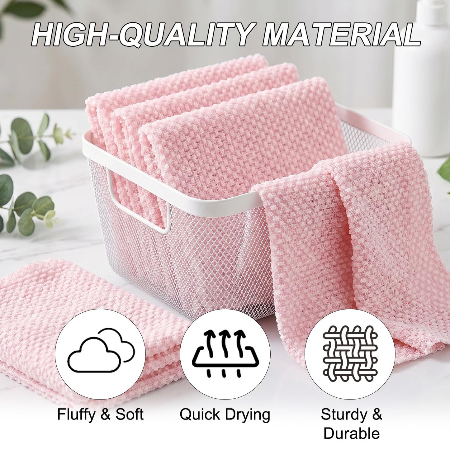 Exfoliating Shower Towel - Deep Exfoliating Towel, Back Scrub Gentle on Sensitive Skin, 3D Weaving   Technique Shower Towel Machine Washable