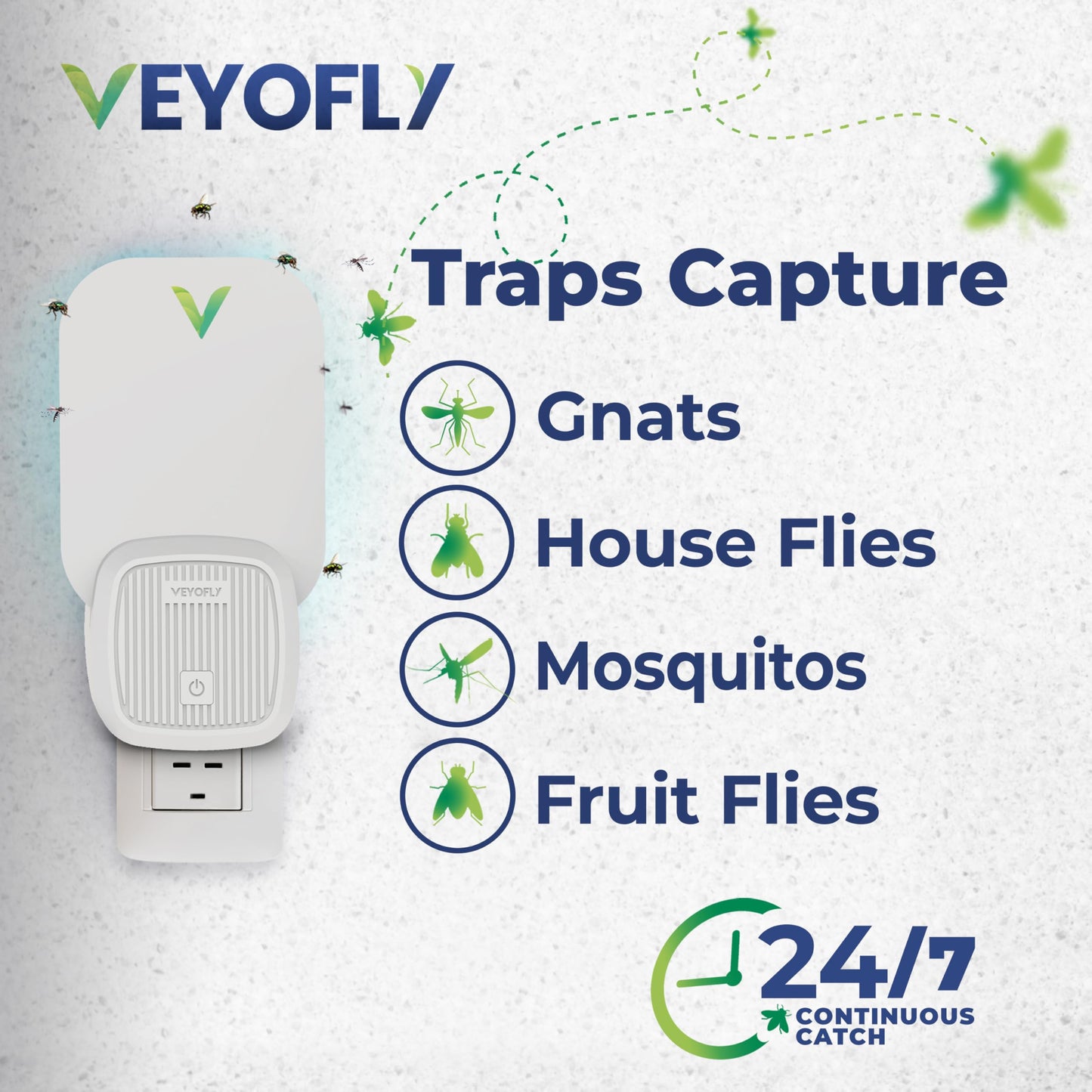 Fly Catcher Indoor, Fly Trap Indoor, (4 Device + 12 Refills) Fruit Fly Traps for Indoors, Gnat Traps for House Indoor, Bug Killer, Fly Trap, Plug in
