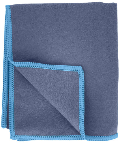 Playshoes Unisex Multifunctional Towel, Microfibre Bath Towel Portable Blanket, Navy, 30 x 50 cm