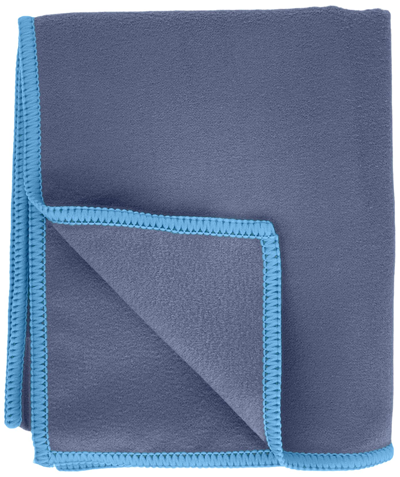 Playshoes Unisex Multifunctional Bath Towel Microfibre Portable Blanket Navy 40 x 80 cm - Pack of 2