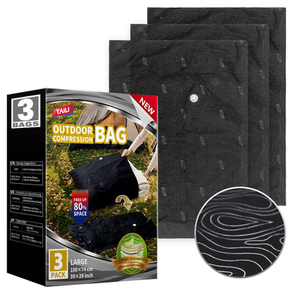 TAILI Vacuum Storage Bags Outdoor 3 Pack, Jumbo 100 x 74 CM, Tear-Proof