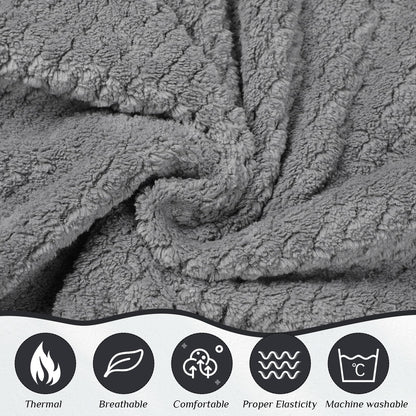 SATINIOR 2 Pcs Towel Wrap for Women Lightweight Spa Robe with Adjustable Closure Elastic Top Soft Bathrobe Spa Wrap (Gray)