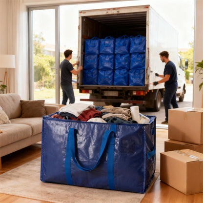 Meetall Extra Large Moving Bags with Zippers - 27x14x15 Inch Heavy Duty Storage Totes
