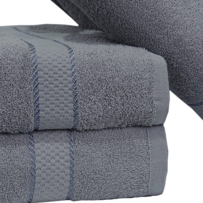 Casabella Luxury Pack Of 4 Bath Sheet 100% Egyptian Cotton Super Soft towel_Silver