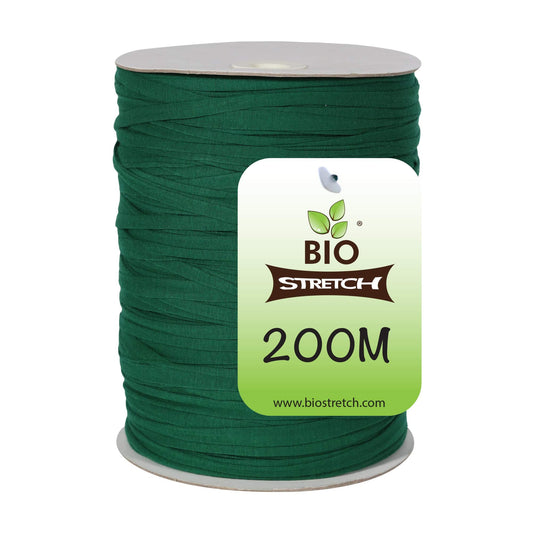 Biostretch Soft Garden Plant Ties for Indoor & Outdoor Plants - Strong & Stretchy Cut-to-Length Garden Twine for Climbing Plants, Tomato Vines & Home