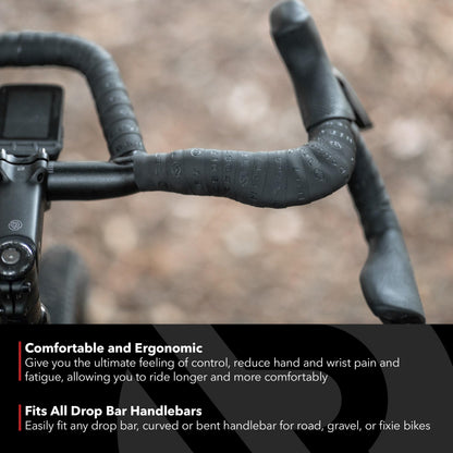 REDSHIFT Cruise Control Drop Bar Handlebar Grip for Road Bike, Gravel and Fixie Bicycles Handle Grips, Ergonomic Comfort Cycling Biking Accessories