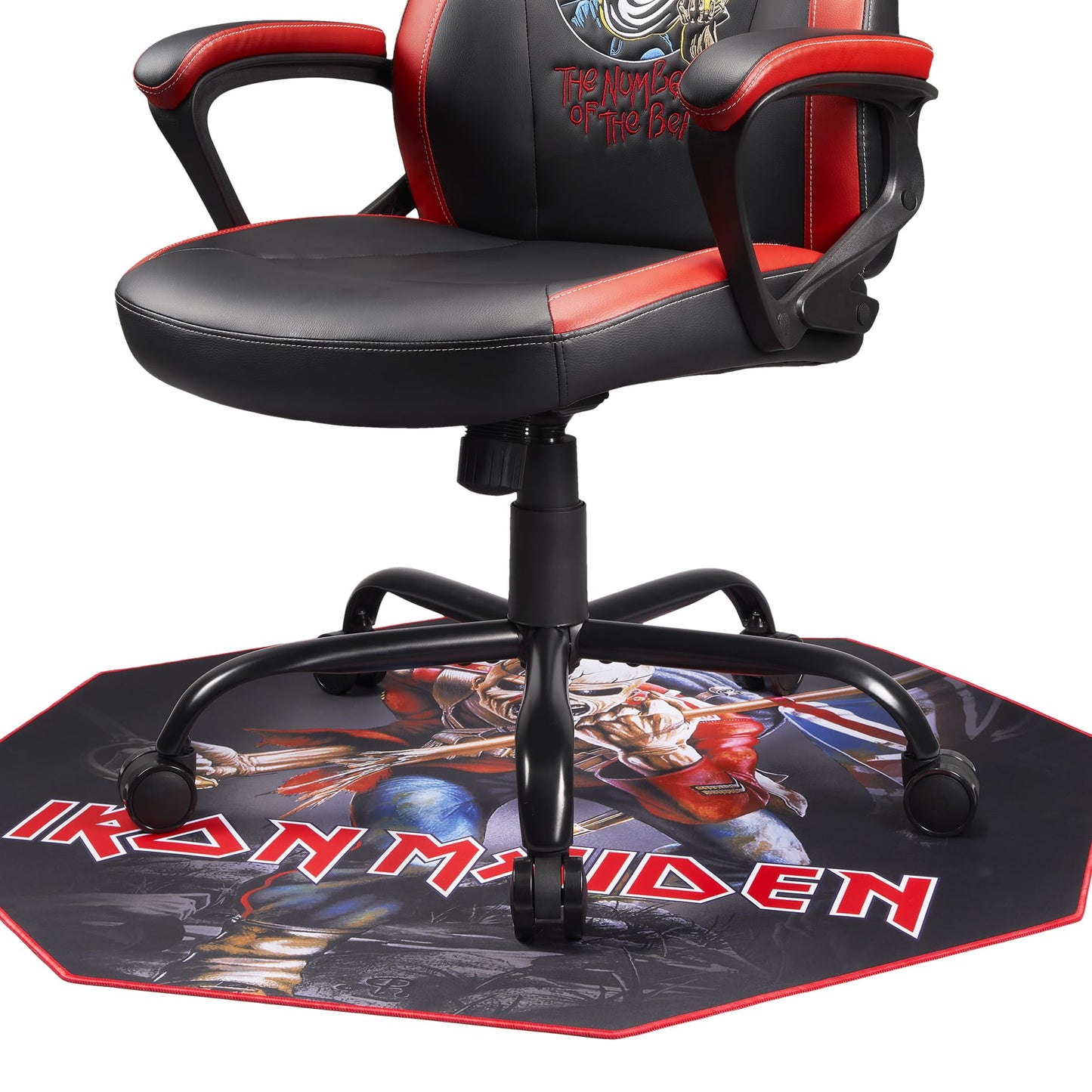 Subsonic Iron Maiden - Non-Slip Gamer Floor Mat for Gaming and office chair