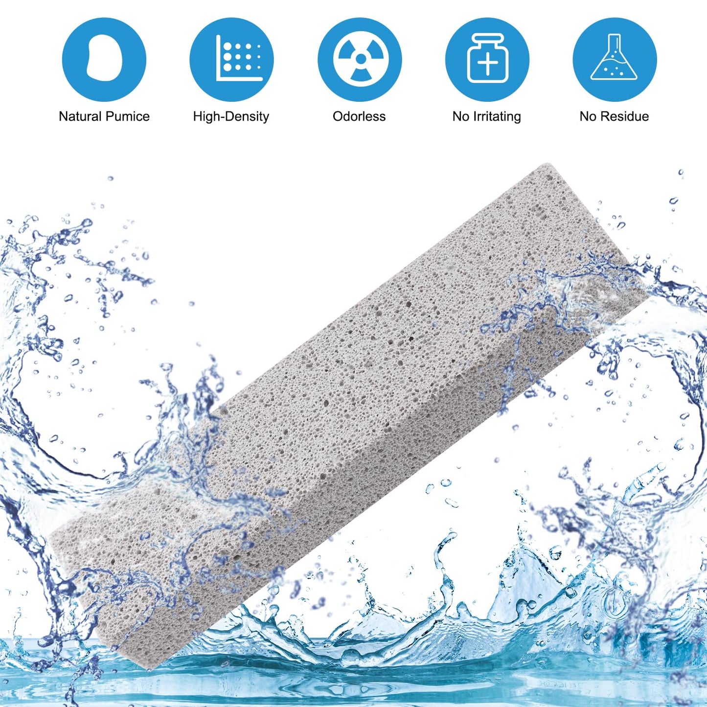 Pumice Stone for Toilet 4 Pcs Toilet Pumice Stone Toilet Pumice Cleaning Stone with Handle Pumice Stone for Cleaning Toilet Scrubber Pumice Stone