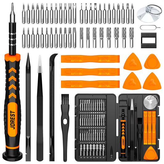 JOREST 59Pcs Small Precision Screwdriver Set with Torx T5, T6, T8, Mini Repair Tool Kit for MacBook, Computer, Laptop, iPhone, PS4 PS5, Xbox, Switch,